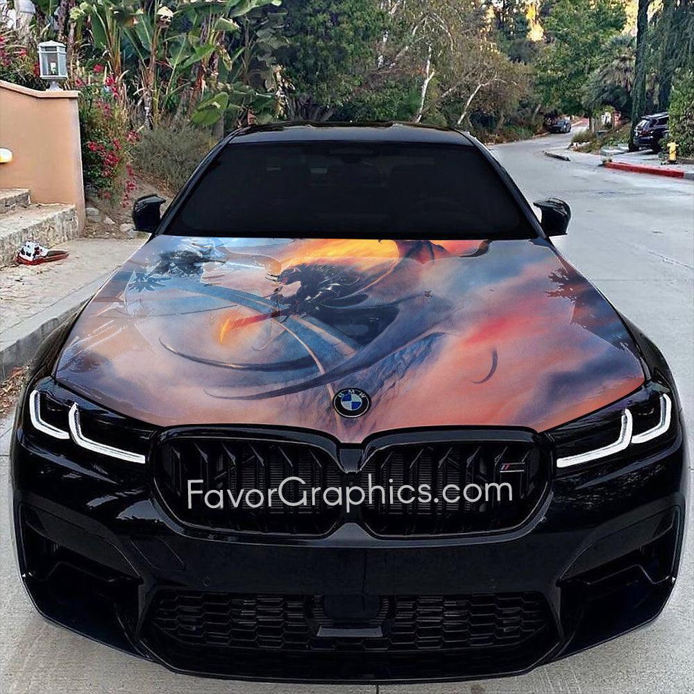 Balrog Itasha Car Vinyl Hood Wrap Decal Sticker