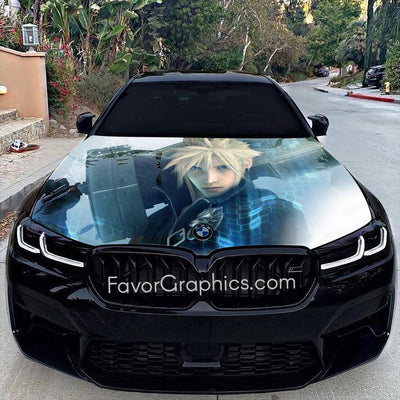 Cloud Strife Itasha Car Vinyl Hood Wrap Decal Sticker