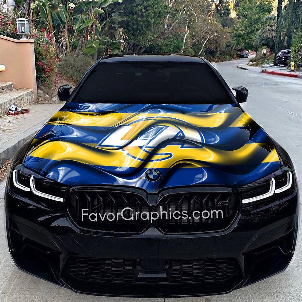 Los Angeles Rams Itasha Car Vinyl Hood Wrap Decal Sticker – Favor Graphics