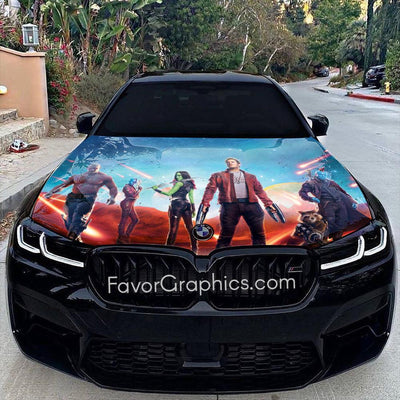 Guardians Of The Galaxy Itasha Car Vinyl Hood Wrap Decal Sticker