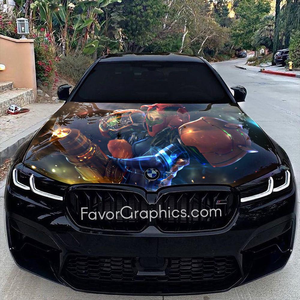 Samus Aran Metroid Itasha Car Vinyl Hood Wrap Decal Sticker