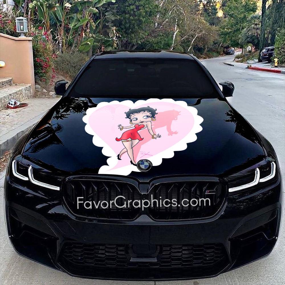 Betty Boop Itasha Car Vinyl Hood Wrap Decal Sticker (Copy)