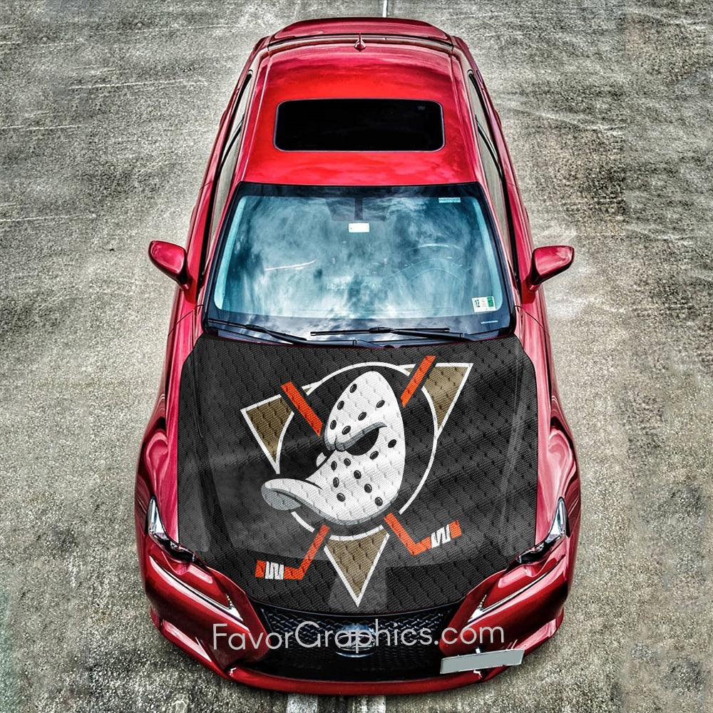 Anaheim Ducks Itasha Car Vinyl Hood Wrap Decal Sticker