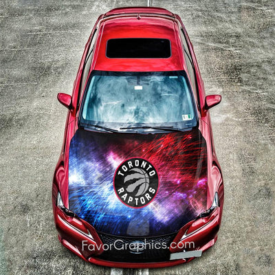 Toronto Raptors Itasha Car Vinyl Hood Wrap Decal Sticker