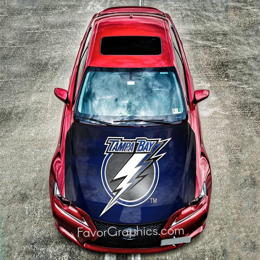 Tampa Bay Lightning Itasha Car Vinyl Hood Wrap Decal Sticker