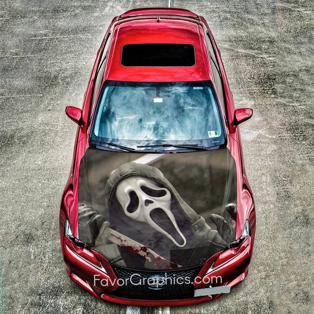 Scream Ghostface Itasha Car Vinyl Hood Wrap Decal Sticker – Favor Graphics