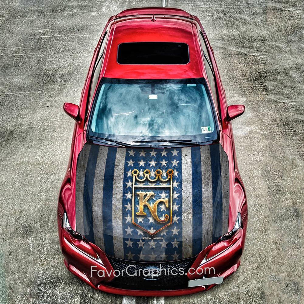 Kansas City Royals Itasha Car Vinyl Hood Wrap Decal Sticker