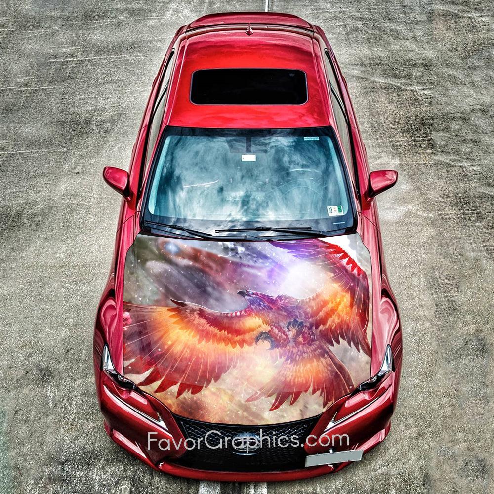 Phoenix Itasha Car Vinyl Hood Wrap Decal Sticker