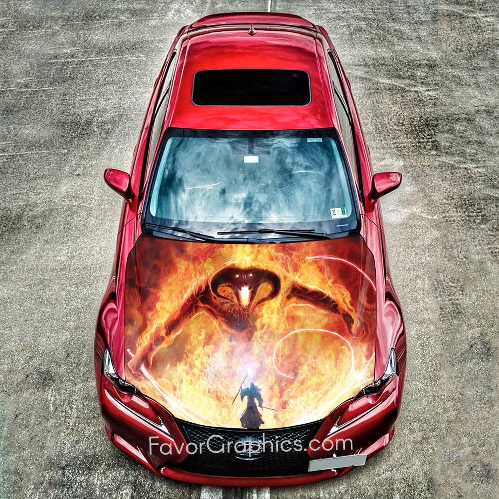 Balrog Itasha Car Vinyl Hood Wrap Decal Sticker