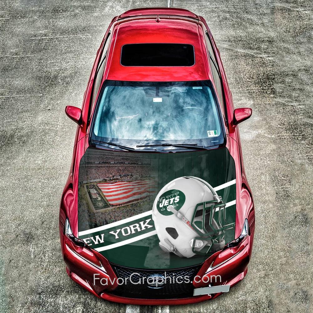New York Jets Itasha Car Vinyl Hood Wrap Decal Sticker