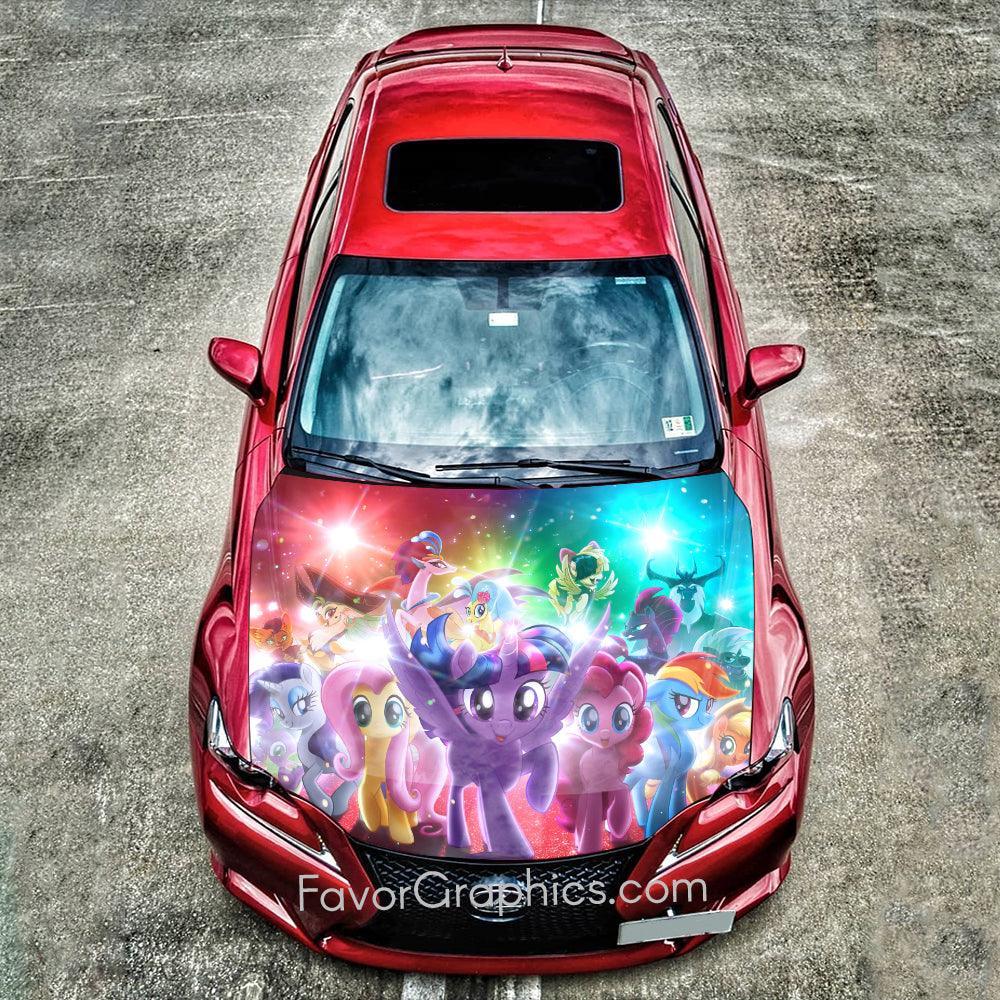 Mlp Wrapped My Little Pony Itasha Car Vinyl Hood Wrap Decal Sticker – Favor Graphics