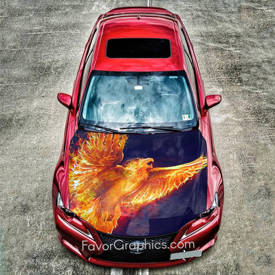 Phoenix Itasha Car Vinyl Hood Wrap Decal Sticker