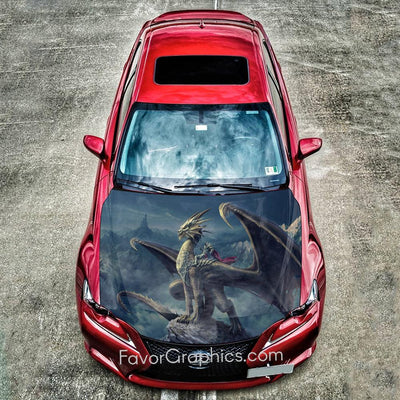 Dragon Itasha Car Vinyl Hood Wrap Decal Sticker