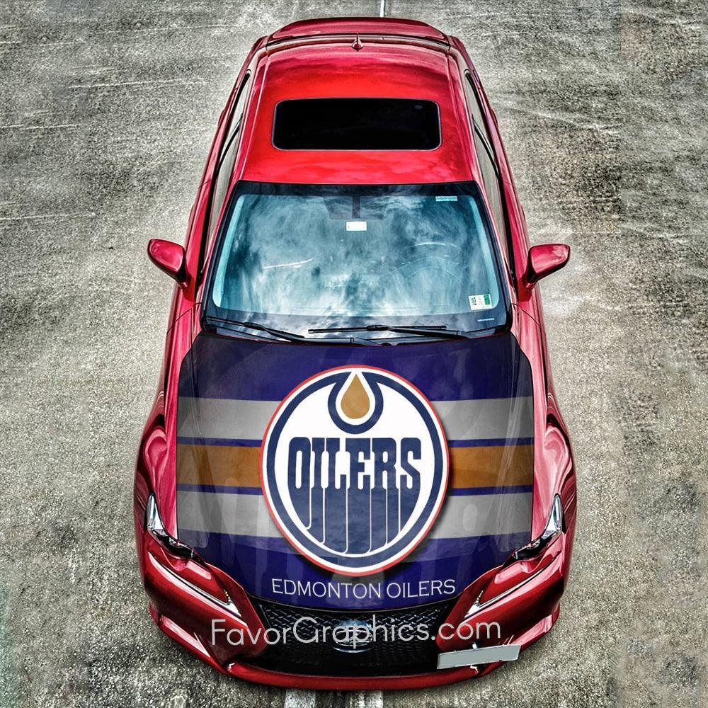 Edmonton Oilers Itasha Car Vinyl Hood Wrap Decal Sticker – Favor Graphics