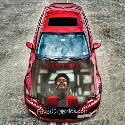 The Weeknd Itasha Car Vinyl Hood Wrap Decal Sticker