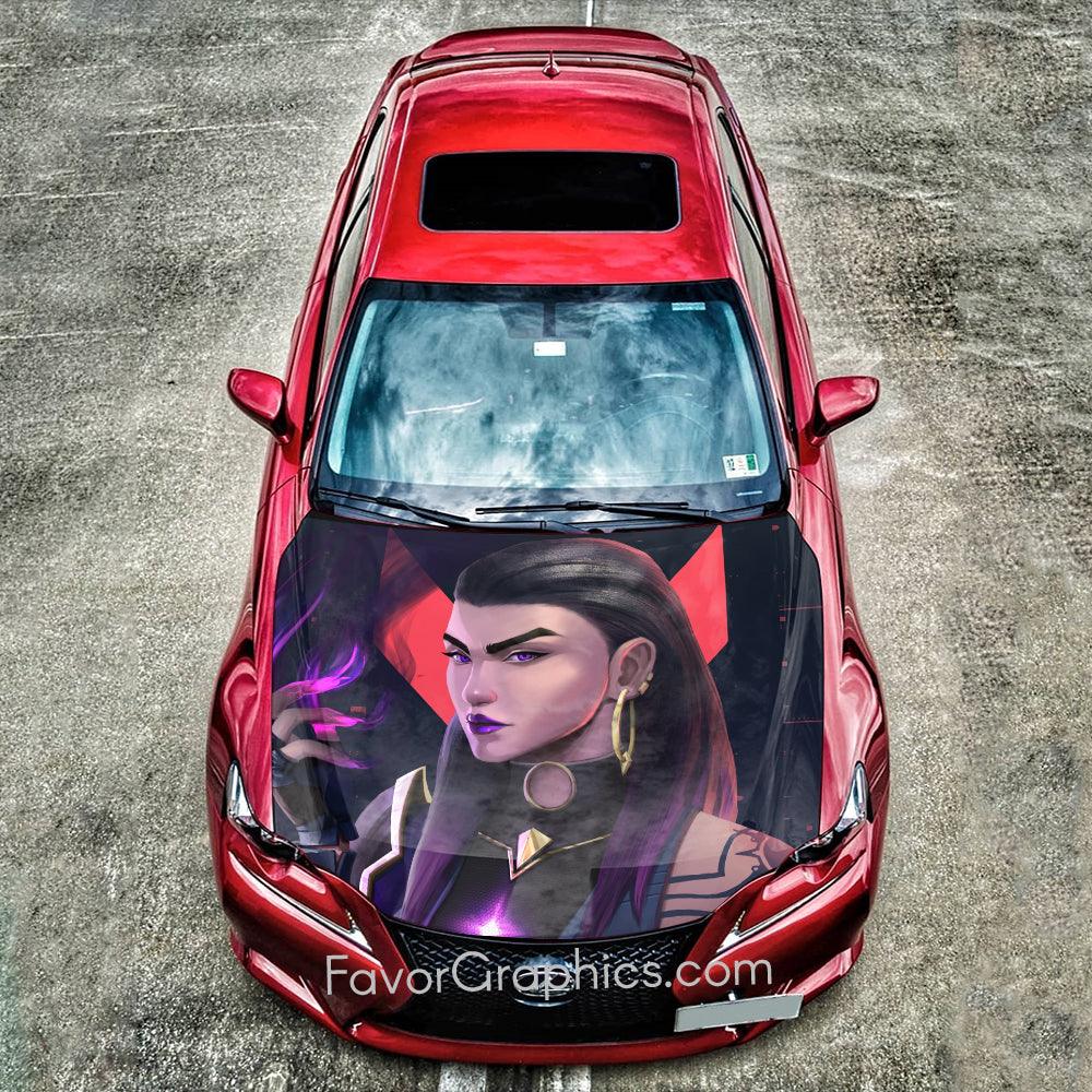 Reyna (Valorant) Itasha Car Vinyl Hood Wrap Decal Sticker