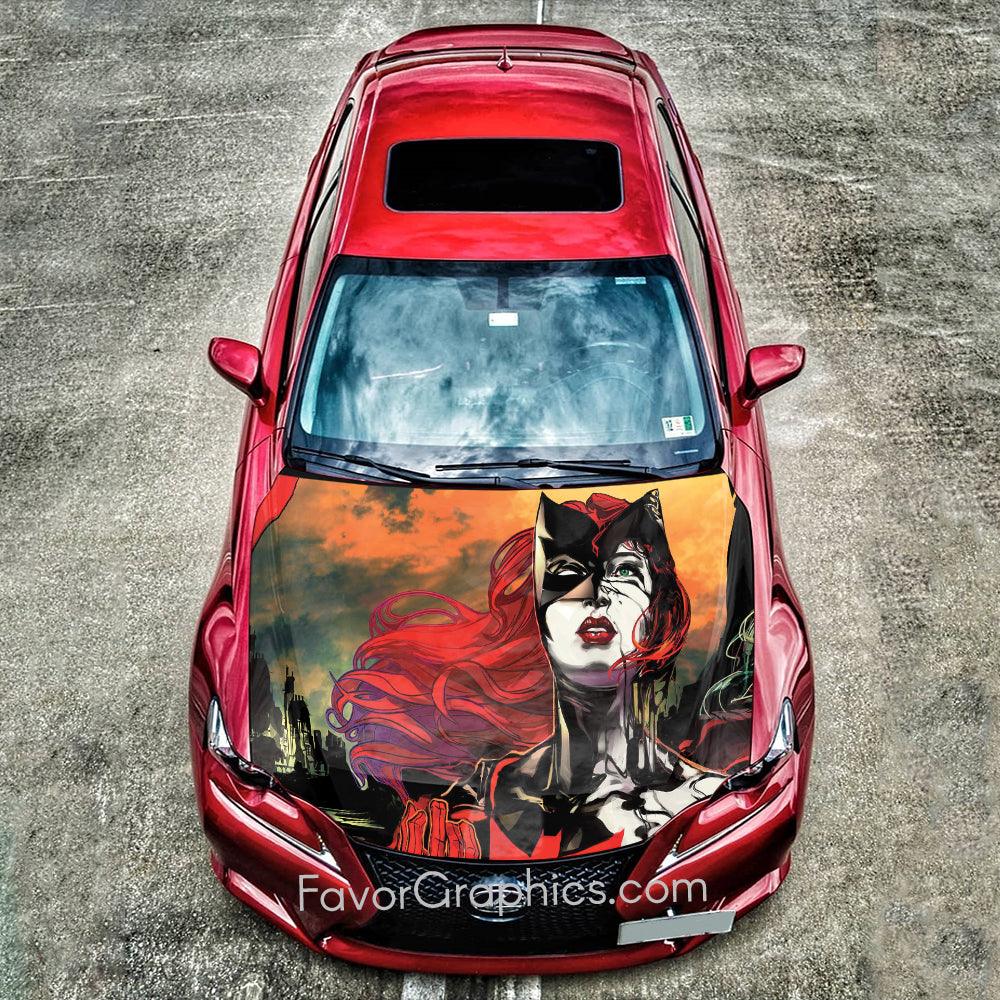 Batwoman Itasha Car Vinyl Hood Wrap Decal Sticker