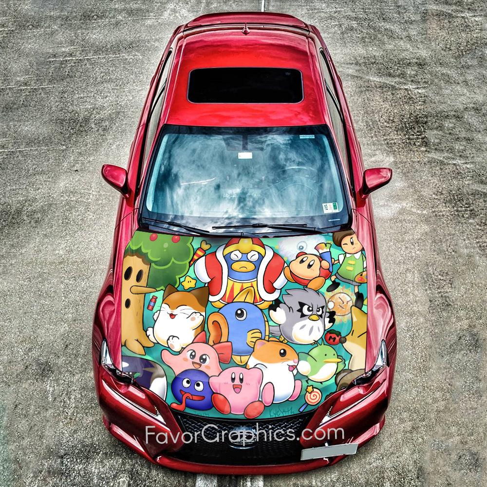 Kirby Itasha Car Vinyl Hood Wrap Decal Sticker