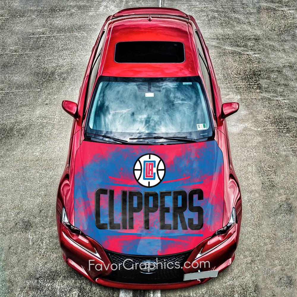LA Clippers Itasha Car Vinyl Hood Wrap Decal Sticker