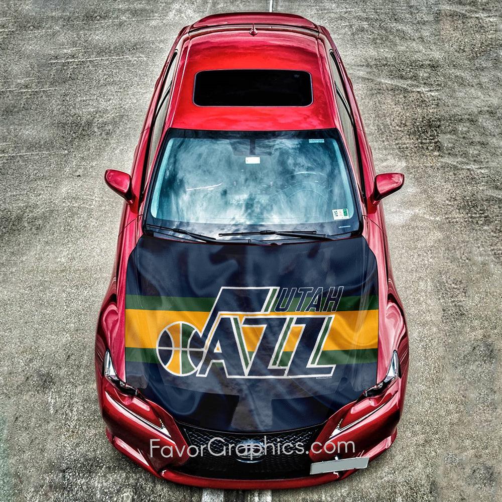 Utah Jazz Itasha Car Vinyl Hood Wrap Decal Sticker