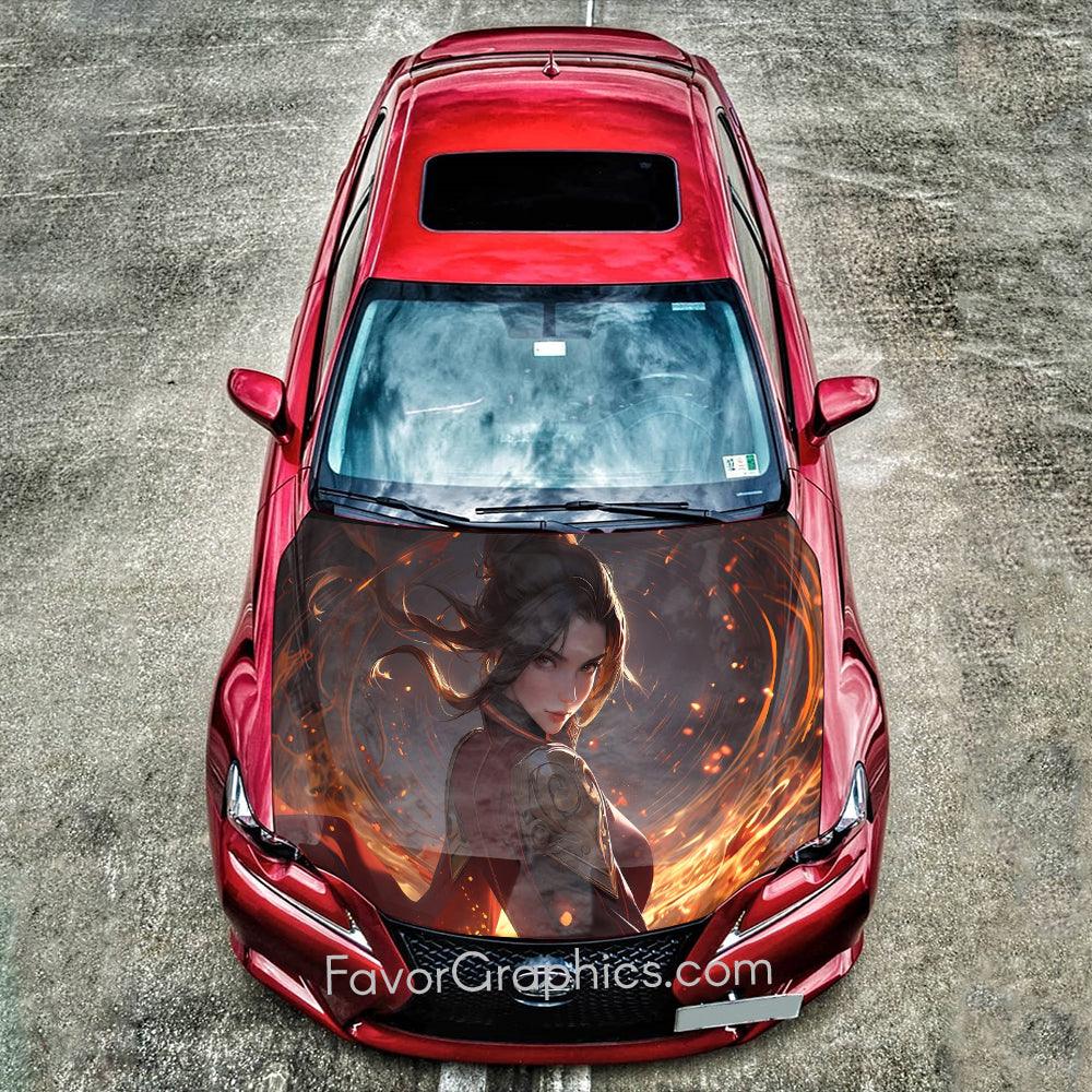 Princess Azula Avatar Itasha Car Vinyl Hood Wrap Decal Sticker