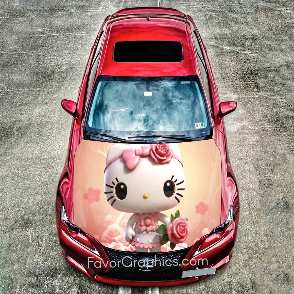 Kitty Itasha Car Vinyl Hood Wrap Decal Sticker