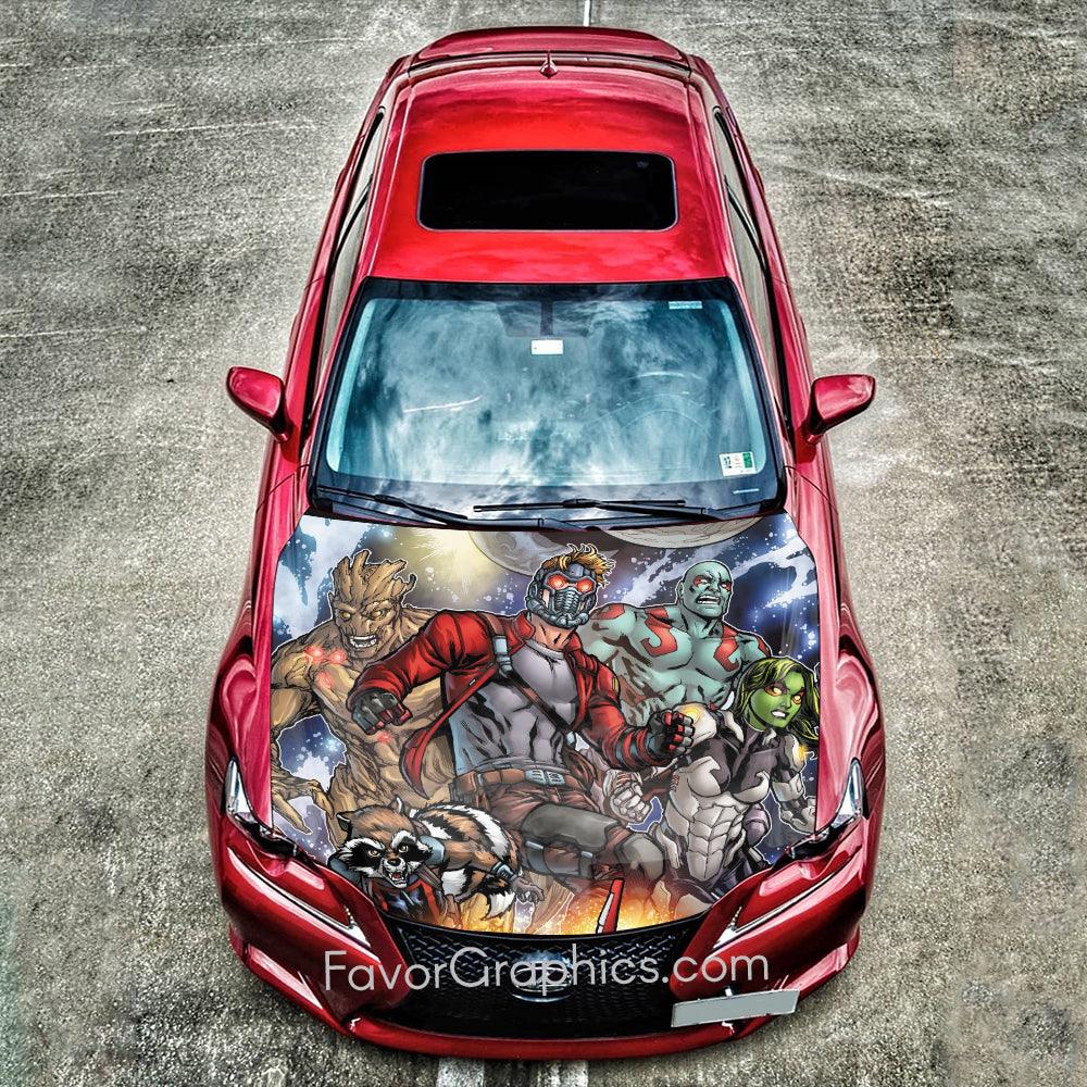 Guardians Of The Galaxy Itasha Car Vinyl Hood Wrap Decal Sticker