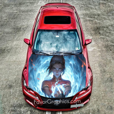 Princess Azula Avatar Itasha Car Vinyl Hood Wrap Decal Sticker