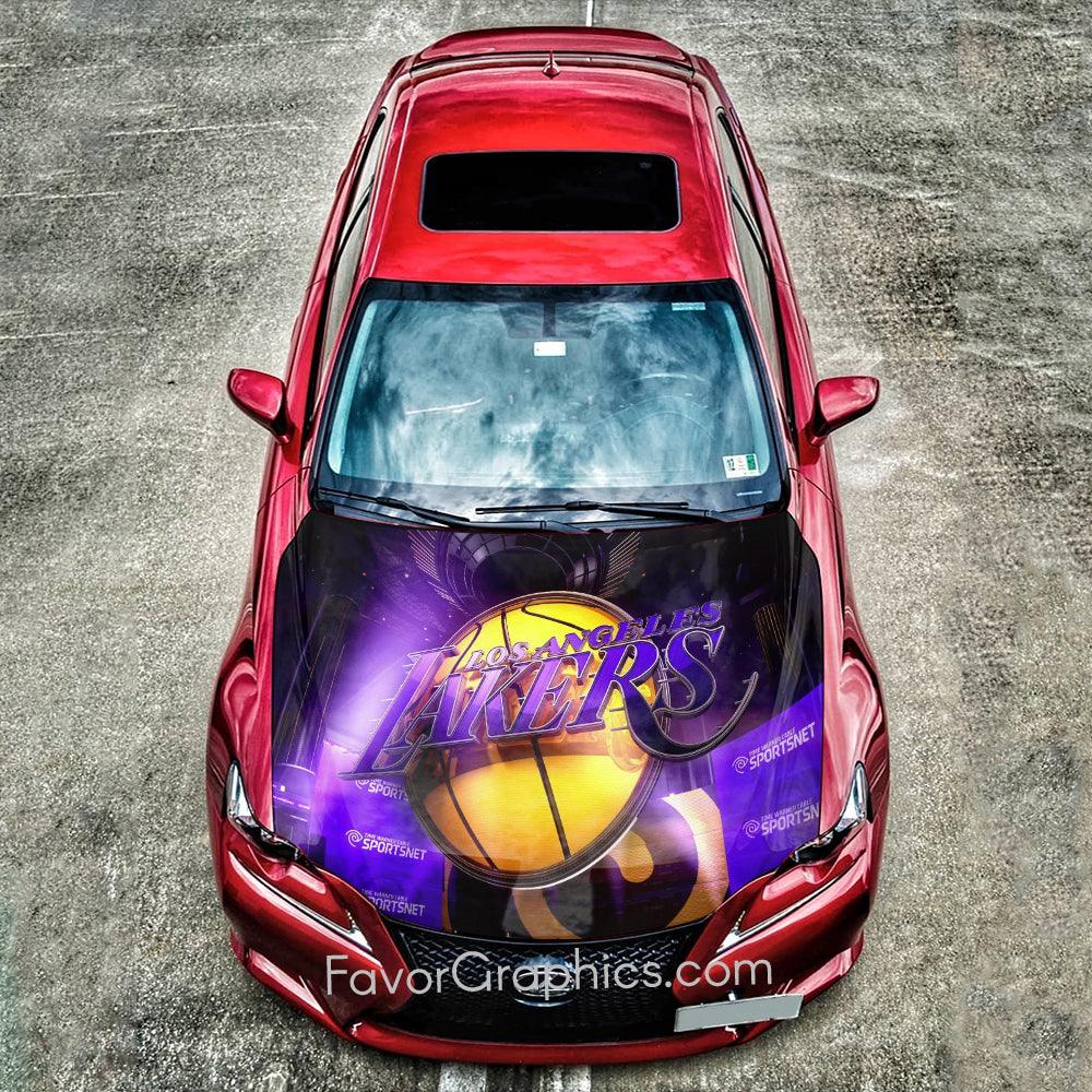 Los Angeles Lakers Itasha Car Vinyl Hood Wrap Decal Sticker