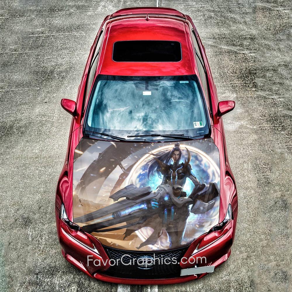 Arcane Caitlyn Itasha Car Vinyl Hood Wrap Decal Sticker