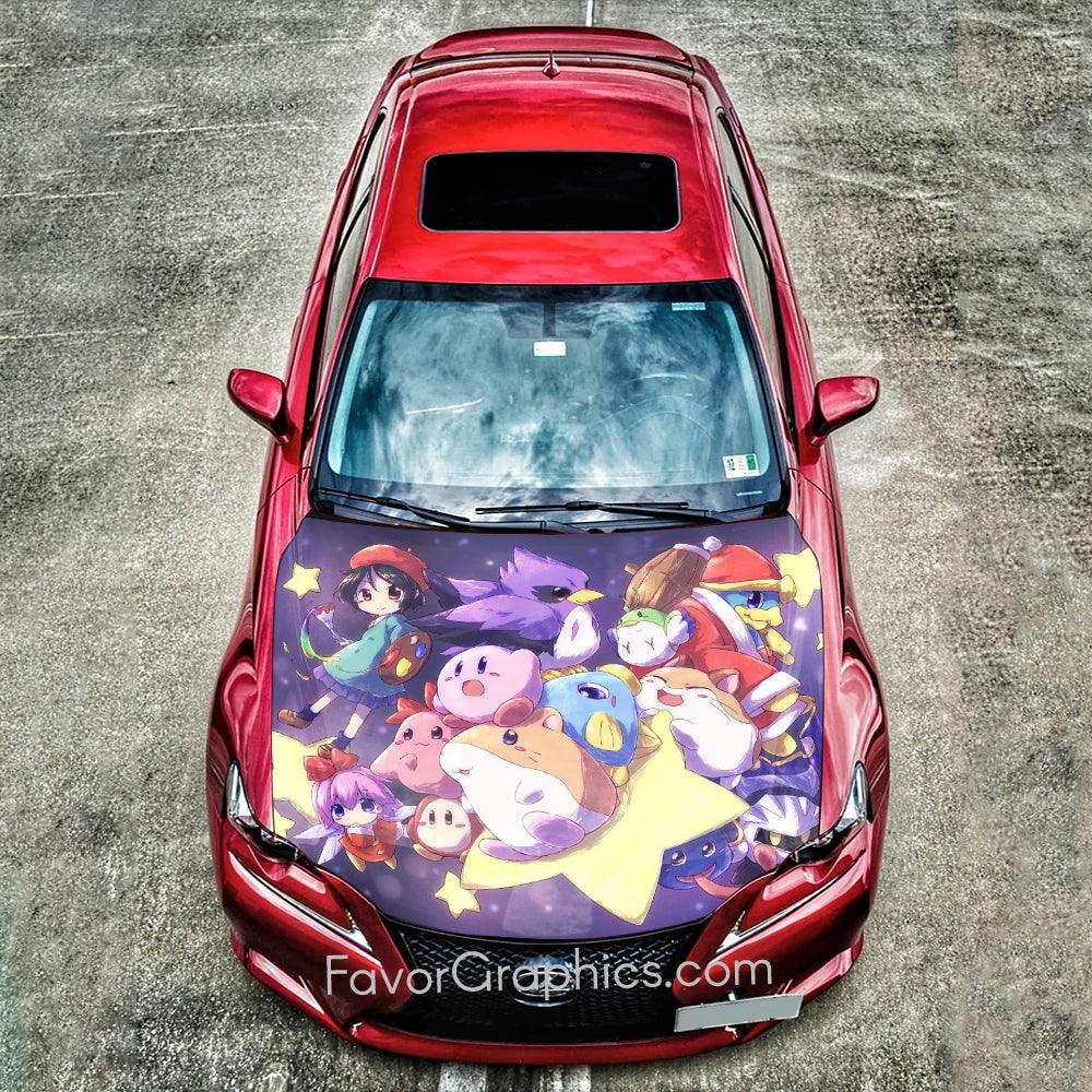 Kirby Itasha Car Vinyl Hood Wrap Decal Sticker