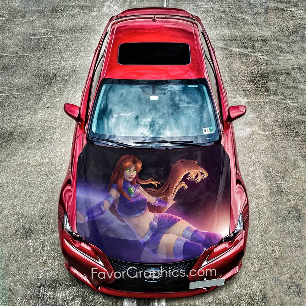 Starfire Teen Titans Itasha Car Vinyl Hood Wrap Decal Sticker