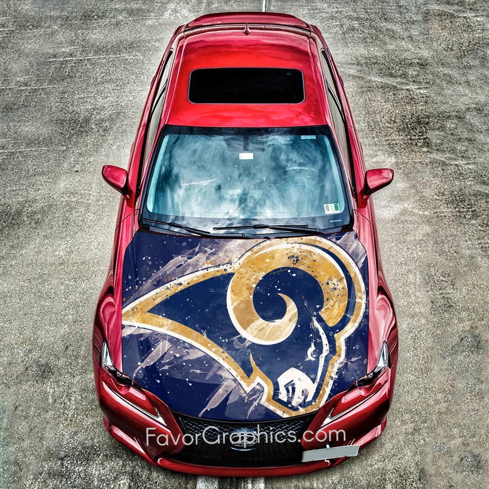 Texas Rams Decal Los Angeles Rams Itasha Car Vinyl Hood Wrap Decal Sticker – Favor Graphics