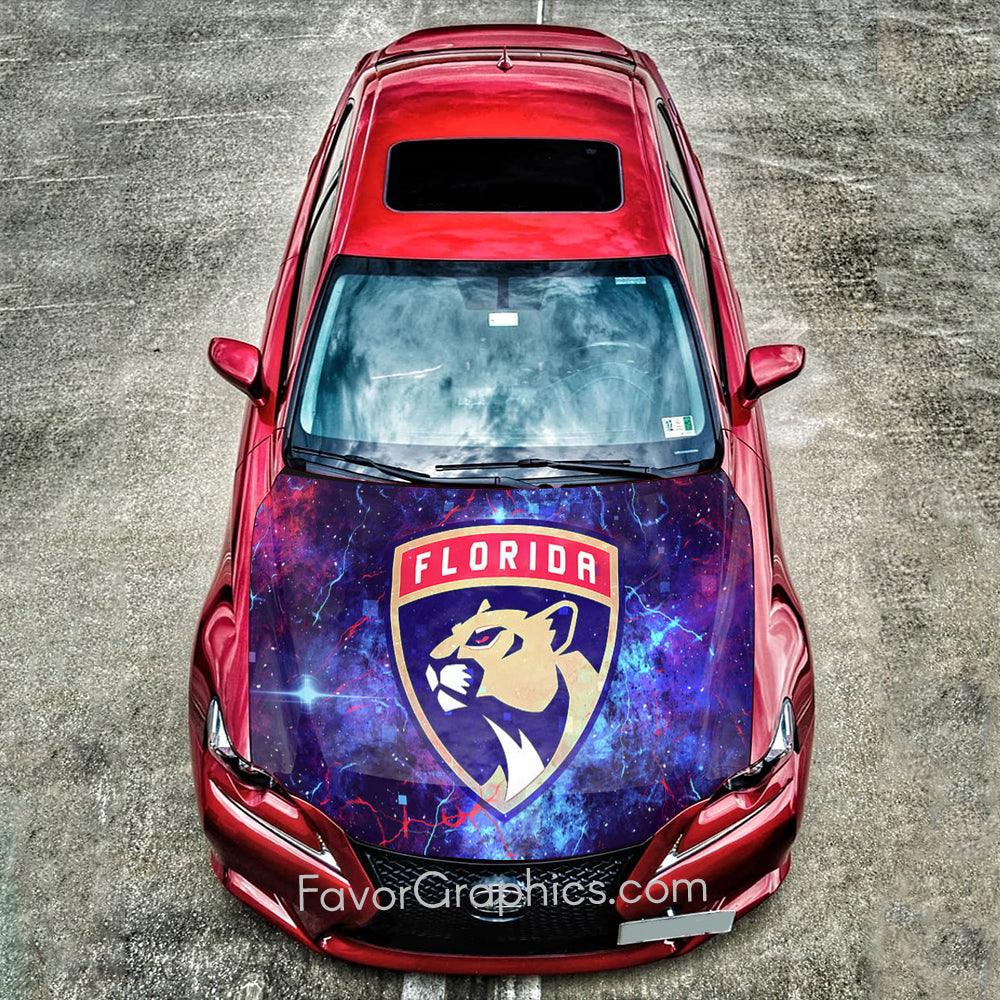 Florida Panthers Itasha Car Vinyl Hood Wrap Decal Sticker
