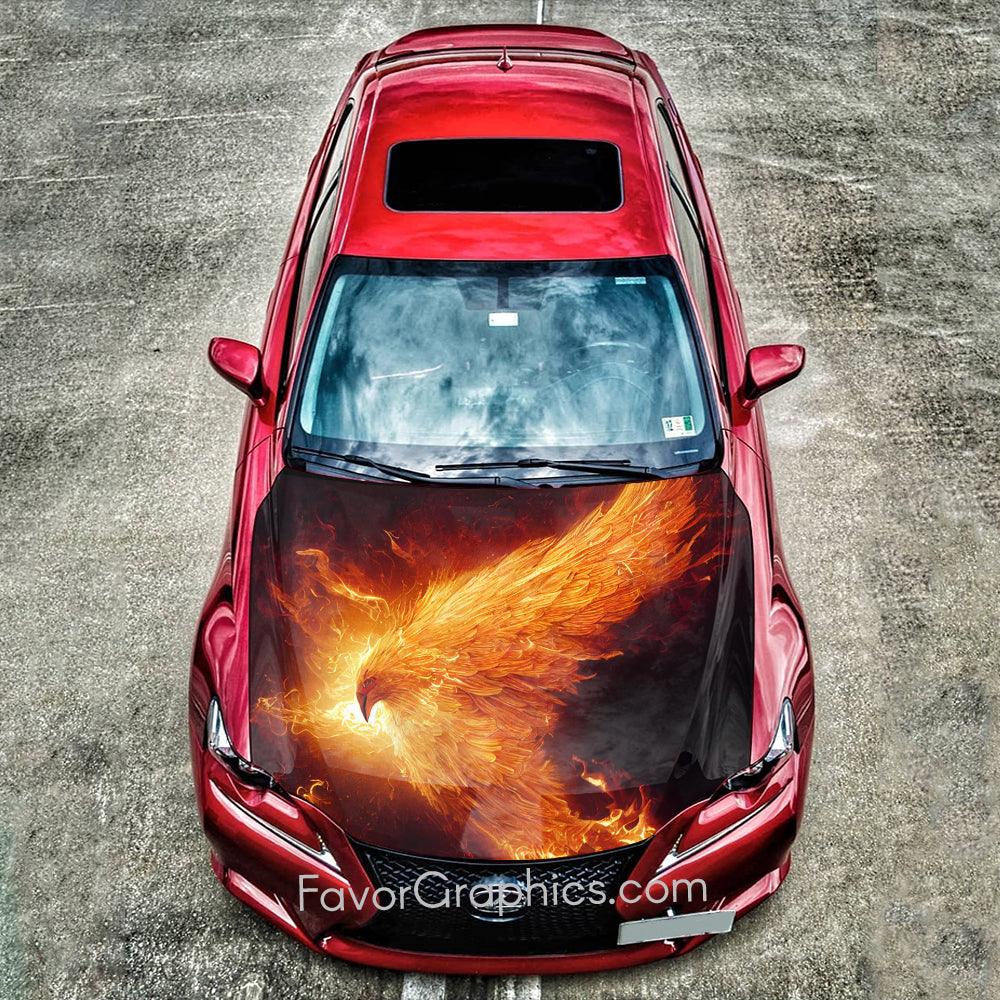 Phoenix Itasha Car Vinyl Hood Wrap Decal Sticker