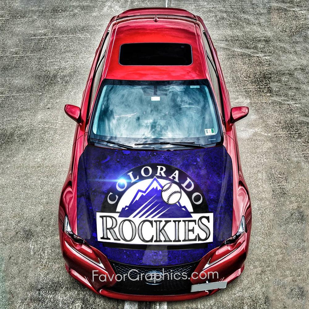 Colorado Rockies Itasha Car Vinyl Hood Wrap Decal Sticker