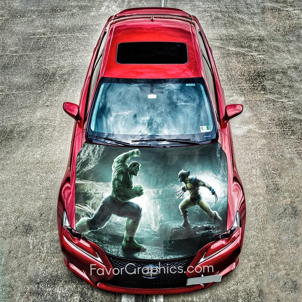 Wolverine vs The Hulk Itasha Car Vinyl Hood Wrap Decal Sticker – Favor ...
