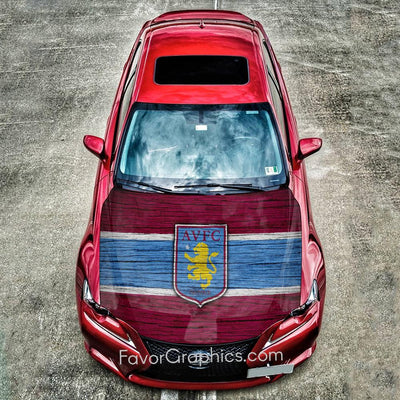 Aston Villa Itasha Car Vinyl Hood Wrap Decal Sticker
