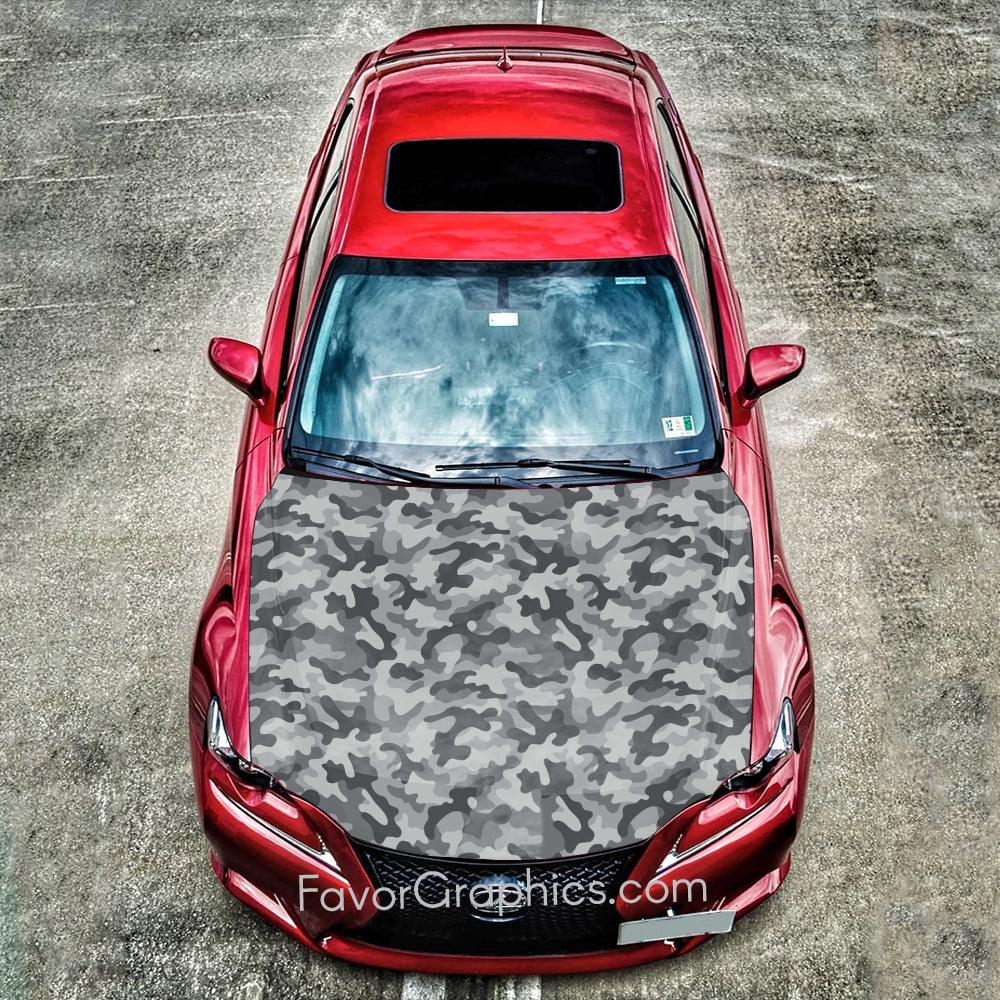 Military Camouflage Itasha Car Vinyl Hood Wrap Decal Sticker