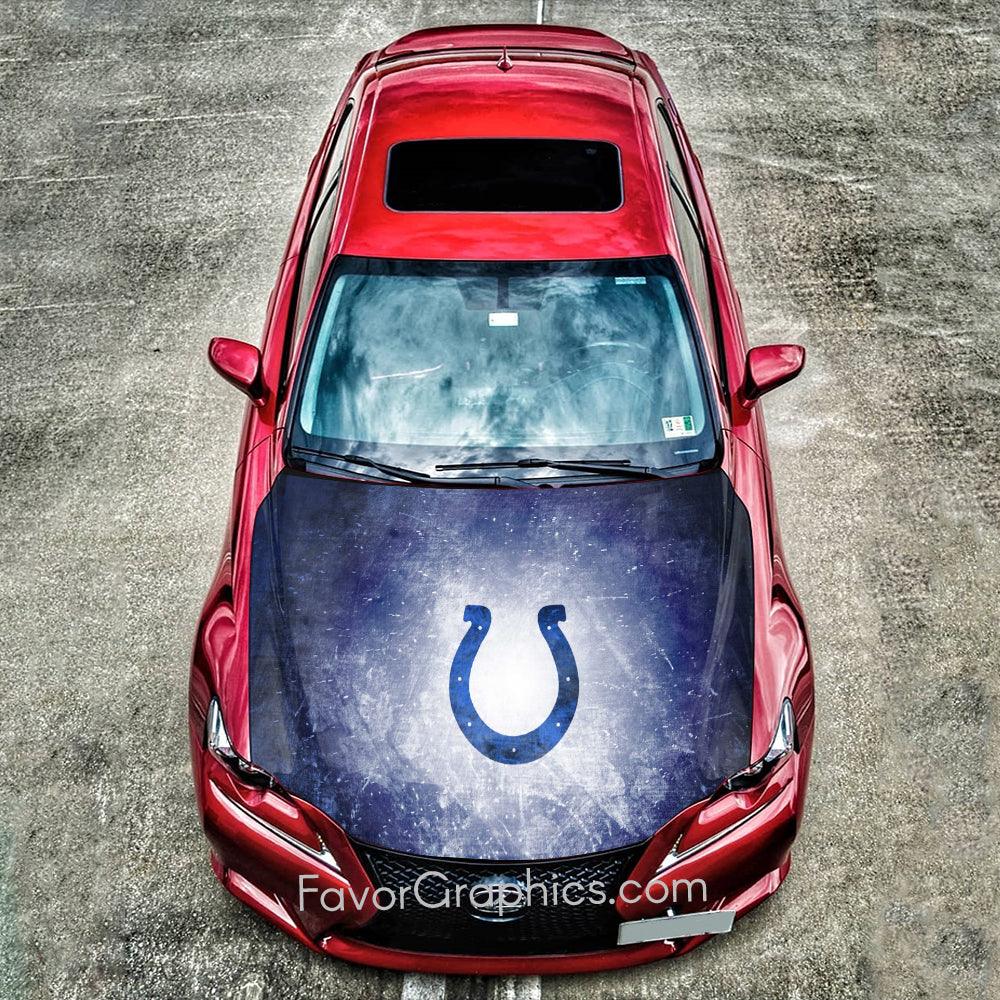 Indianapolis Colts Itasha Car Vinyl Hood Wrap Decal Sticker