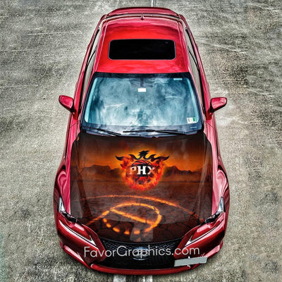 Phoenix Suns Itasha Car Vinyl Hood Wrap Decal Sticker