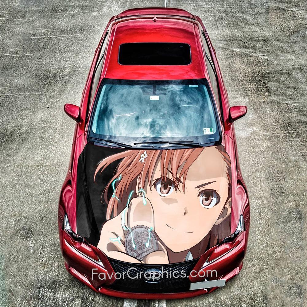 Pso2 Mikoto Stickers Mikoto Misaka Itasha Car Vinyl Hood Wrap Decal Sticker – Favor Graphics