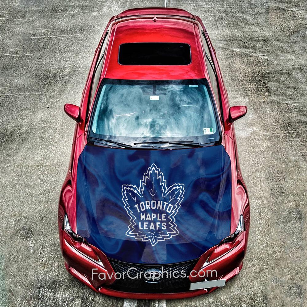 Toronto Maple Leafs Itasha Car Vinyl Hood Wrap Decal Sticker