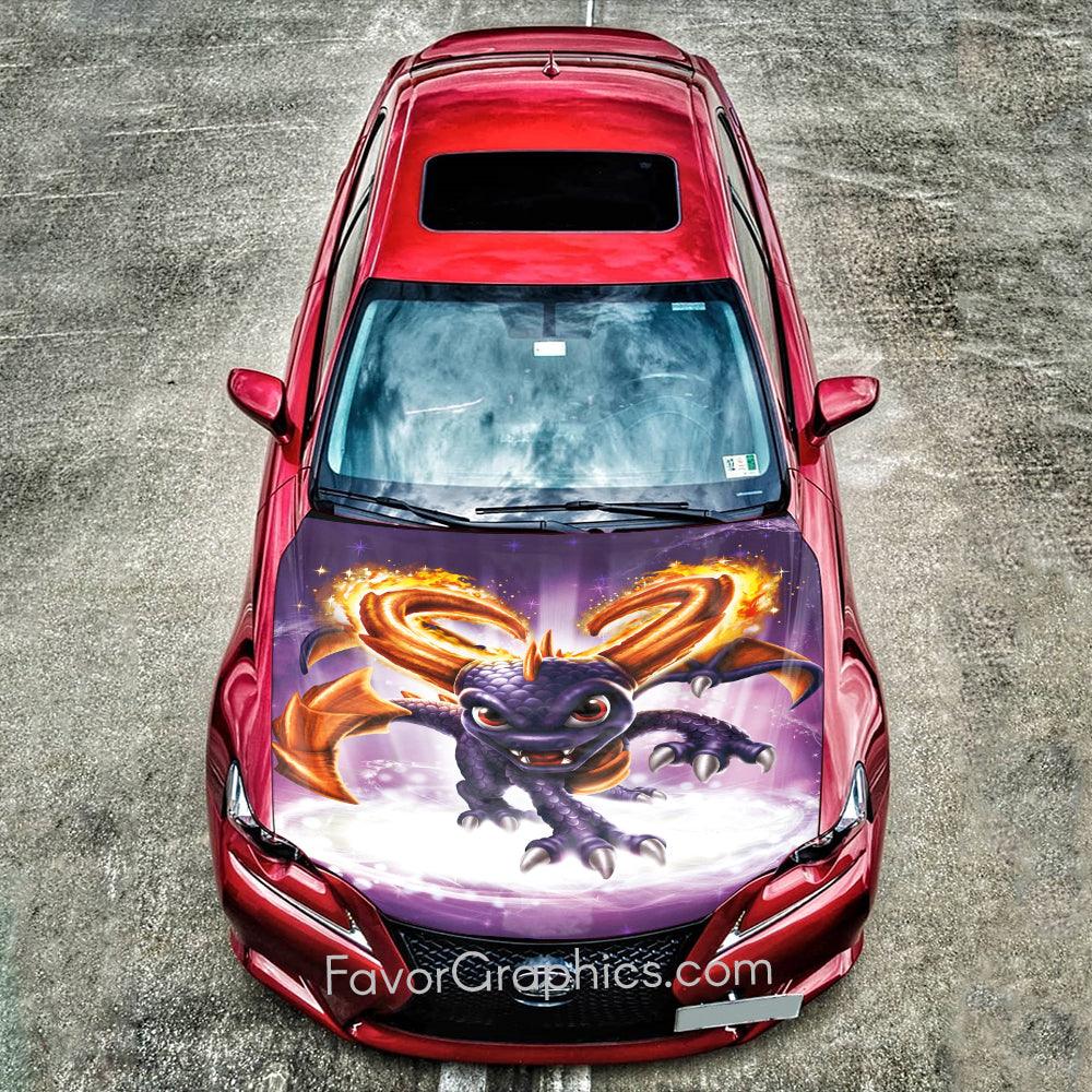 Spyro the Dragon Itasha Car Vinyl Hood Wrap Decal Sticker