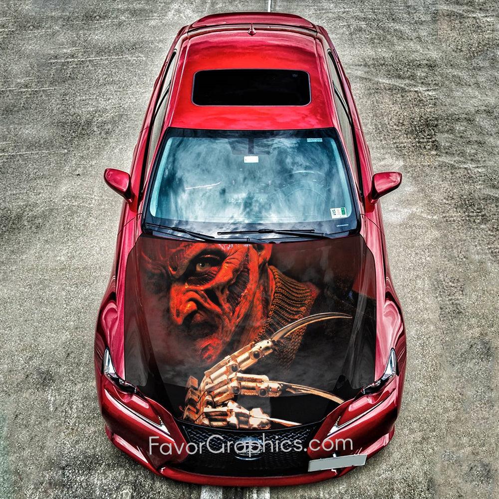 Freddy Krueger Itasha Car Vinyl Hood Wrap Decal Sticker – Favor Graphics