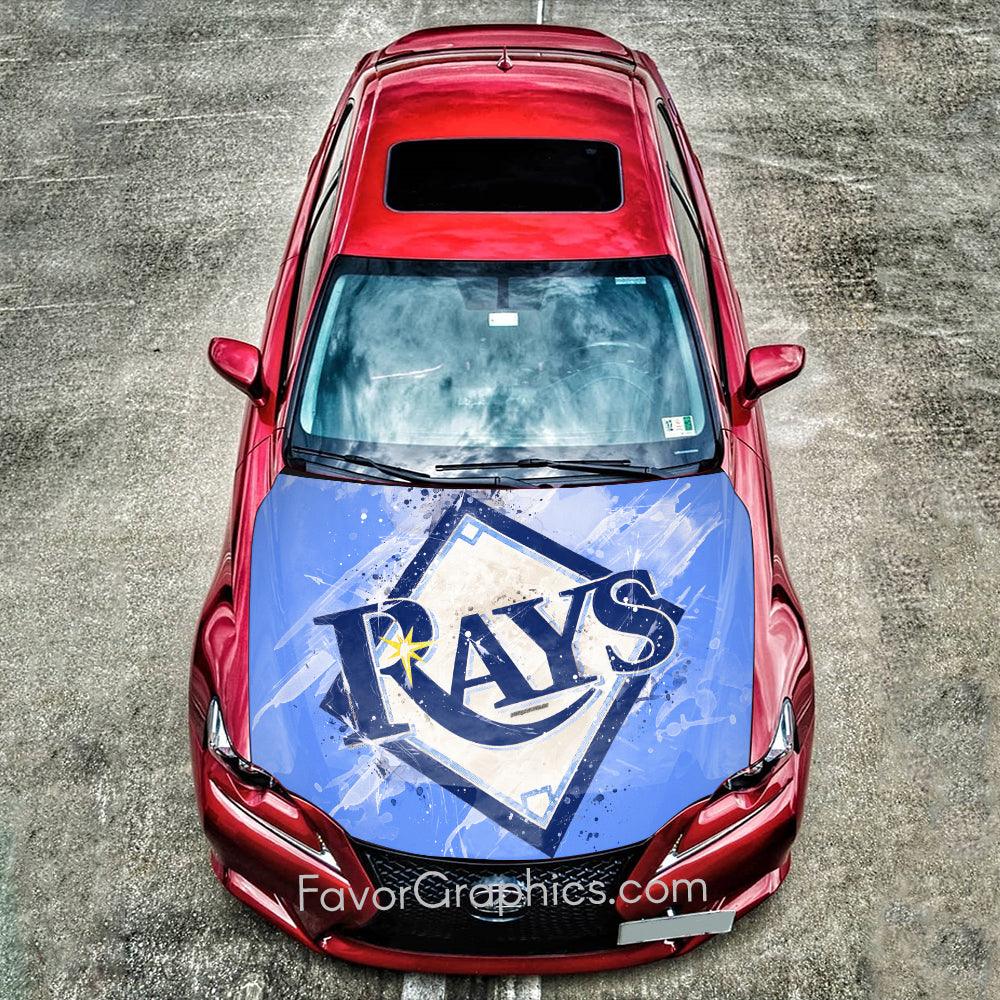 Tampa Bay Rays Itasha Car Vinyl Hood Wrap Decal Sticker