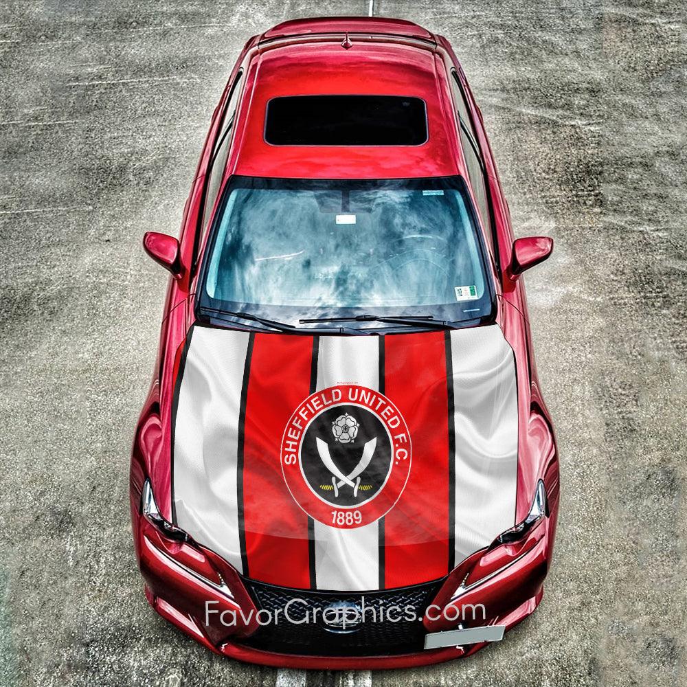 Sheffield United Itasha Car Vinyl Hood Wrap Decal Sticker