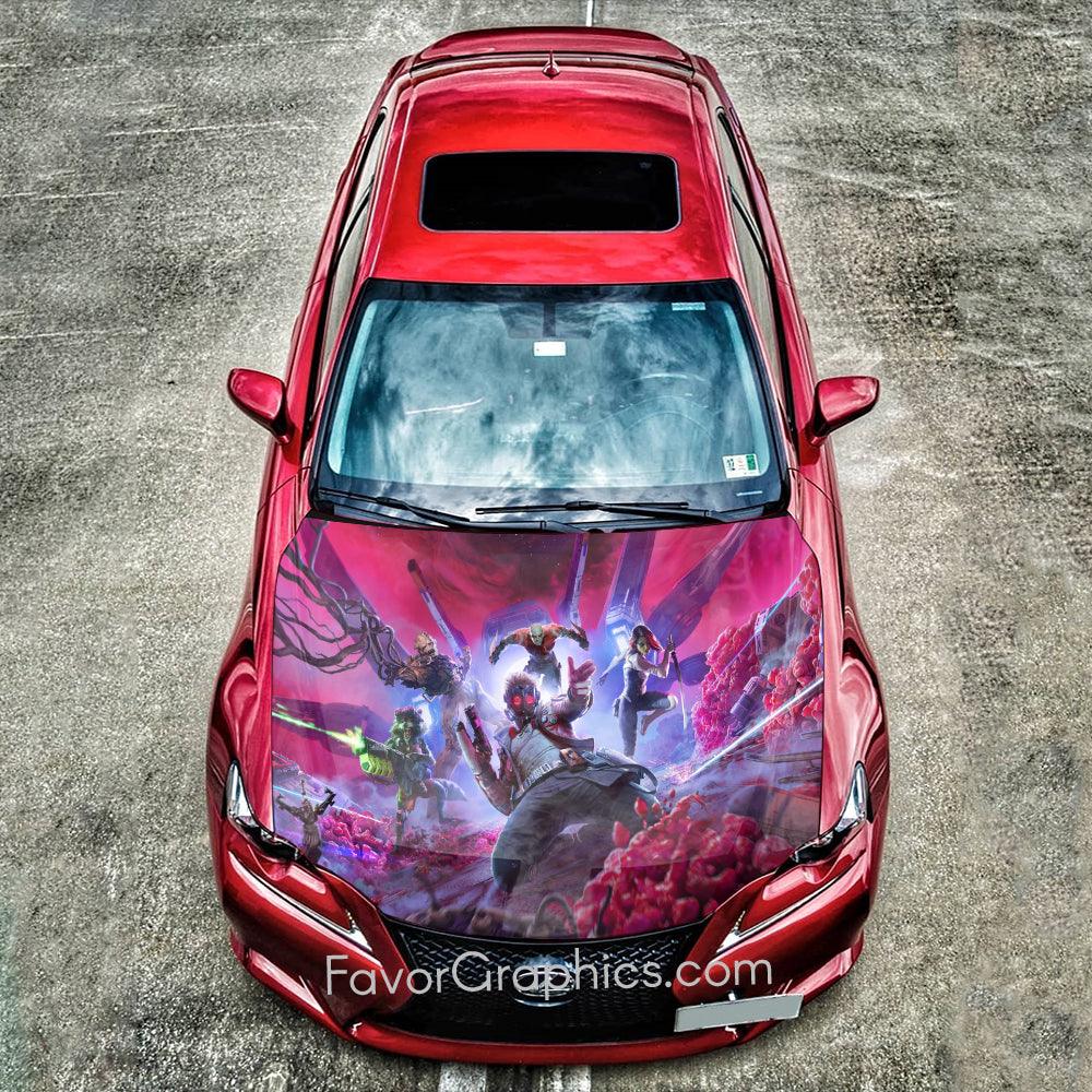 Guardians Of The Galaxy Itasha Car Vinyl Hood Wrap Decal Sticker