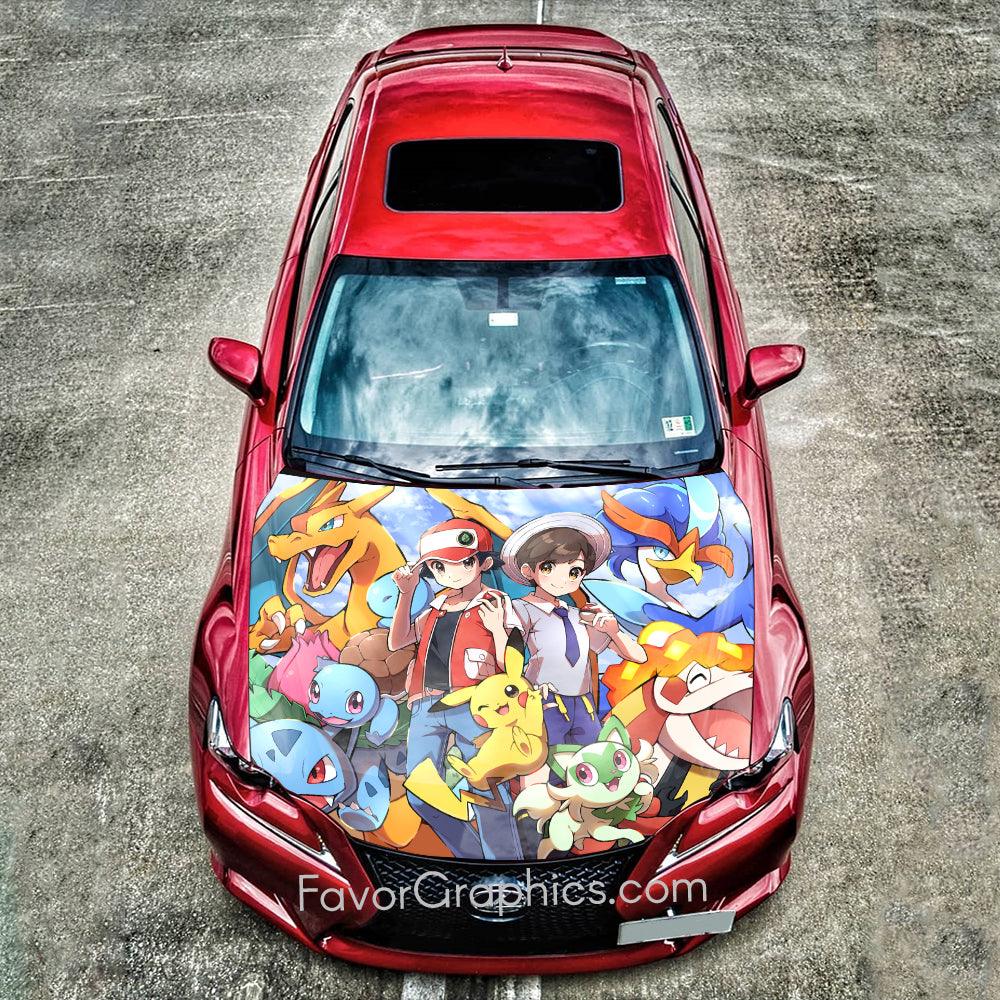 Pokemon Itasha Car Decal Vinyl Hood Wrap Sticker