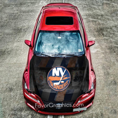 New York Islanders Itasha Car Vinyl Hood Wrap Decal Sticker